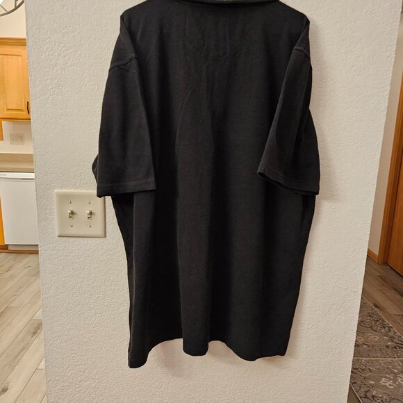 CASE IH AGRICULTURE Black Polo Shirt with Logo - Short Sleeves - Men's 2XL-3XL - Picture 5 of 6